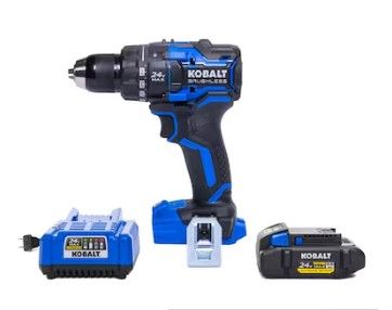 Photo 1 of ***PARTS ONLY******NON REFUNDABLE***
Kobalt XTR 24-volt 1/2-in Keyless Brushless Cordless Drill (1-Battery Included, Charger Included and Hard Case included)