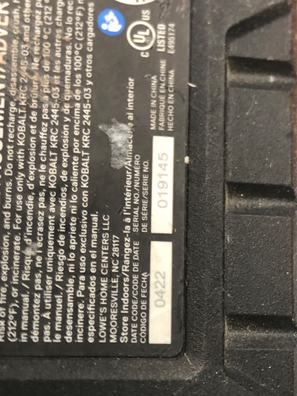 Photo 8 of ***PARTS ONLY******NON REFUNDABLE***
Kobalt XTR 24-volt 1/2-in Keyless Brushless Cordless Drill (1-Battery Included, Charger Included and Hard Case included)