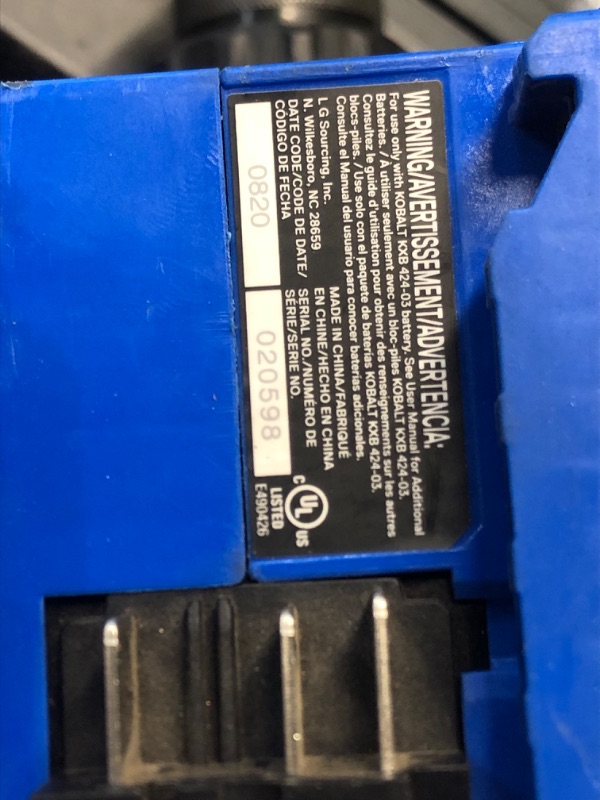 Photo 4 of ***PARTS ONLY******NON REFUNDABLE***
Kobalt XTR 24-volt 1/2-in Keyless Brushless Cordless Drill (1-Battery Included, Charger Included and Hard Case included)