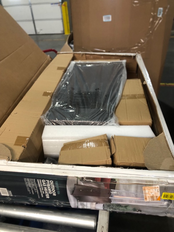 Photo 1 of ***USED - MISSING NUMEROUS PARTS - SEE PICTURES - UNABLE TO CONFIRM FUNCTIONALITY***
Hampton Bay 42,000 BTU Pyramid Patio Heater,GSH-A-PC