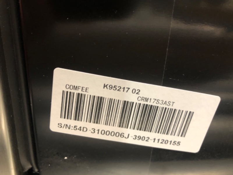 Photo 7 of ***HEAVILY USED AND DIRTY - LIKELY MISSING PARTS - POWERS ON - UNABLE TO TEST FURTHER***
COMFEE' 1.7 Cubic Feet All Refrigerator Flawless Appearance/Energy Saving/Adjustale Legs/Adjustable Thermostats for home/dorm/garage Silver