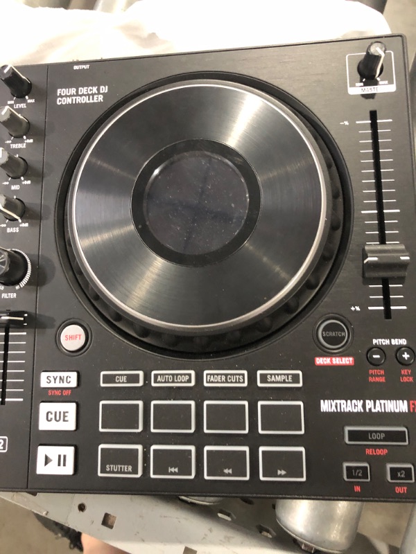 Photo 6 of (MINOR DAMAGE/ SEE NOTES) 
Numark Mixtrack Platinum FX DJ Controller