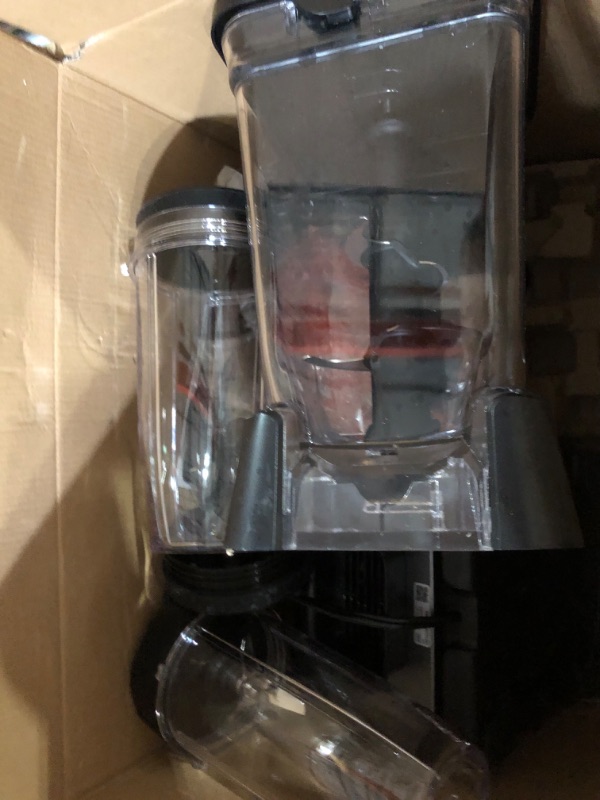 Photo 3 of ***DAMAGED - CRACKED - SEE PICTURES***
Ninja BN801 Professional Plus Kitchen System, 1400 WP, 5 Functions for Smoothies, Chopping, Dough & More with Auto IQ, 72-oz.* Blender Pitcher, 64-oz. Processor Bowl, (2) 24-oz. To-Go Cups, Grey