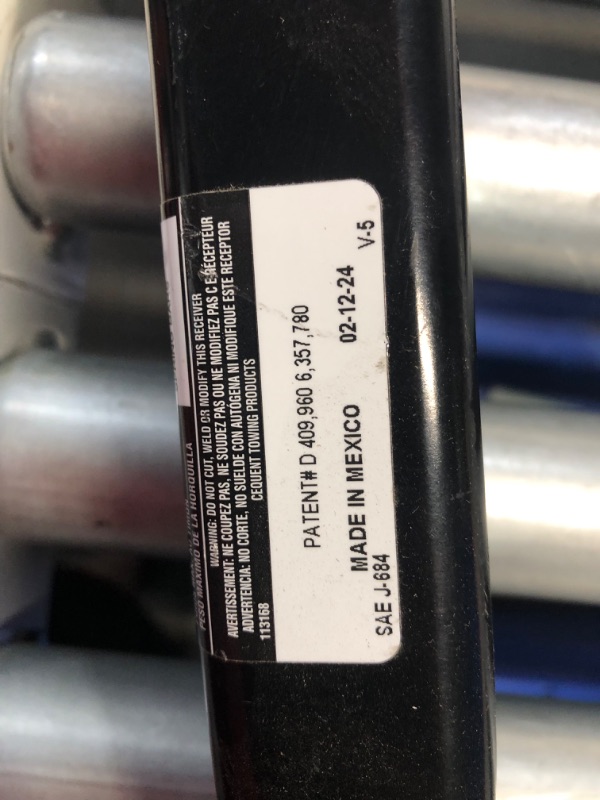 Photo 8 of ***USED - SCRATCHED - NO PACKAGING***
Draw-Tite 76342 Class III Trailer Hitch, 2" Receiver for CRV 2021 Class III; Square Tube Welded; 2 Inch Receiver; 3500 Pound Weight Carrying Capacity/ 525 Pound Tongue Weight