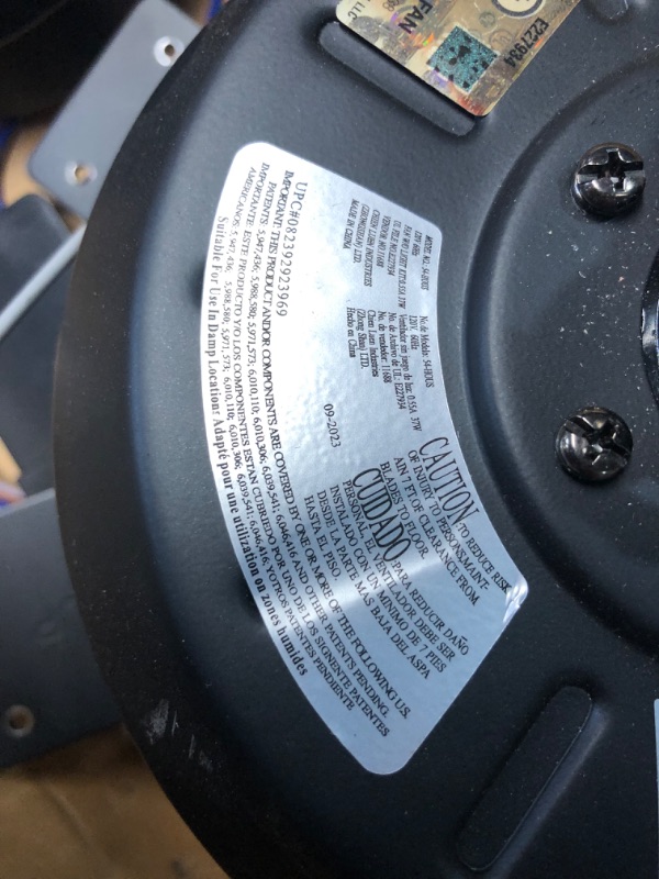 Photo 3 of ***USED - MISSING NUMEROUS PARTS - SEE PICTURES - UNABLE TO VERIFY FUNCTIONALITY***
Cortaine 54 in. Indoor/Outdoor Matte Black Ceiling Fan with DC Motor and Remote Control Included