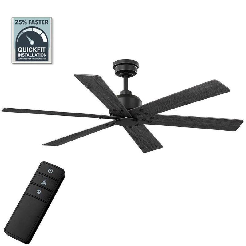 Photo 1 of ***USED - MISSING NUMEROUS PARTS - SEE PICTURES - UNABLE TO VERIFY FUNCTIONALITY***
Cortaine 54 in. Indoor/Outdoor Matte Black Ceiling Fan with DC Motor and Remote Control Included