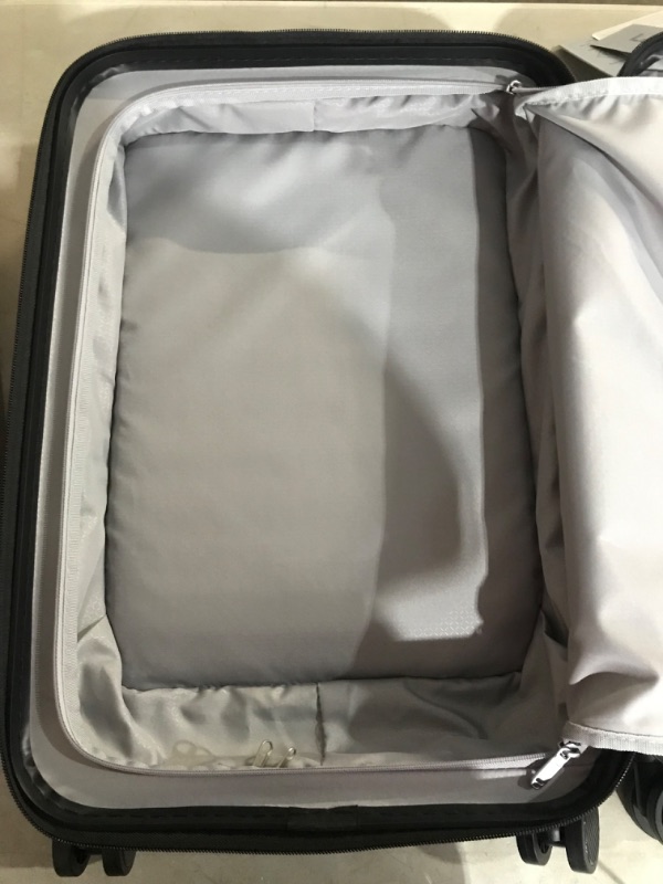 Photo 5 of LUGGEX Carry On Luggage with Front Pocket, Polycarbonate Hard Suitcases with Wheels, 