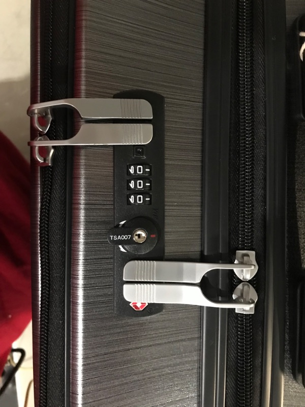 Photo 10 of LUGGEX Carry On Luggage with Front Pocket, Polycarbonate Hard Suitcases with Wheels, 