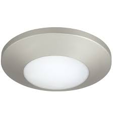 Photo 1 of Progress Lighting 1-Light Brushed Nickel LED Flush Mount Light ENERGY STAR