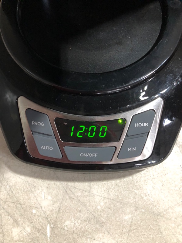 Photo 5 of ***USED - DIRTY - POWERS ON - UNABLE TO TEST FURTHER***
Black+Decker CM1160B 12-Cup Programmable Coffee Maker, Black/Stainless Steel