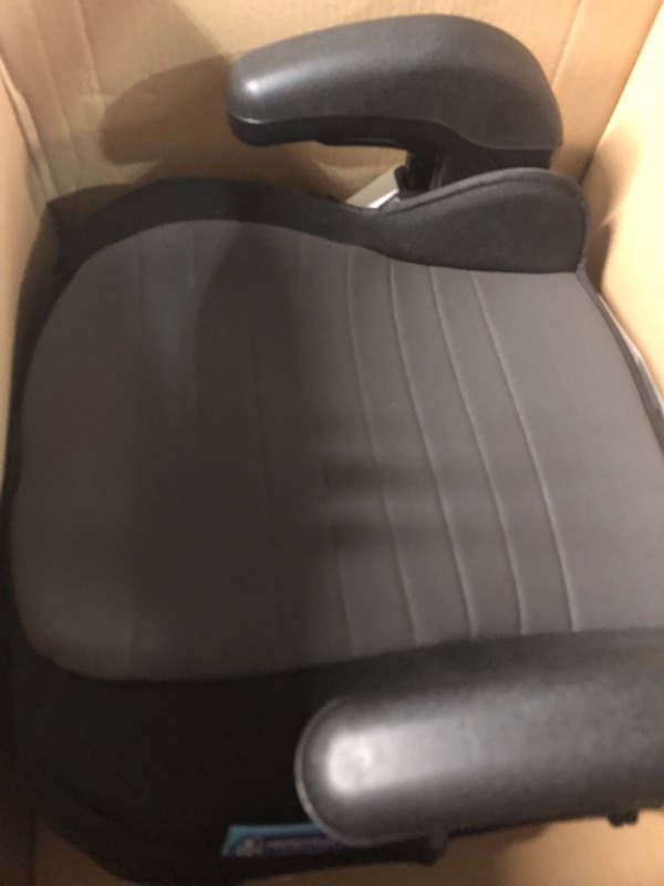 Photo 2 of Chicco GoFit ClearTex Backless Booster Car Seat - Shadow | Black Shadow GoFit with ClearTex No Chemicals