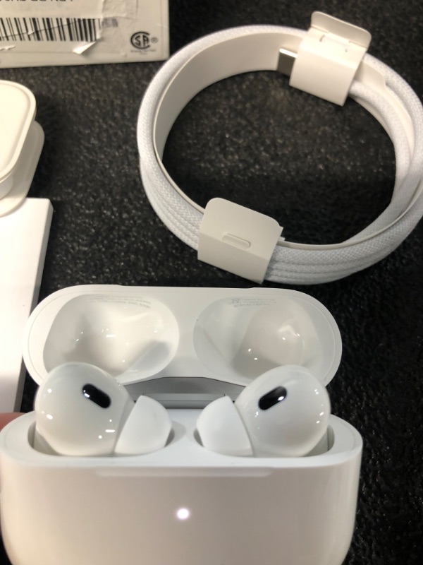 Photo 4 of Apple AirPods Pro (2nd Generation) Wireless Ear Buds with USB-C Charging,