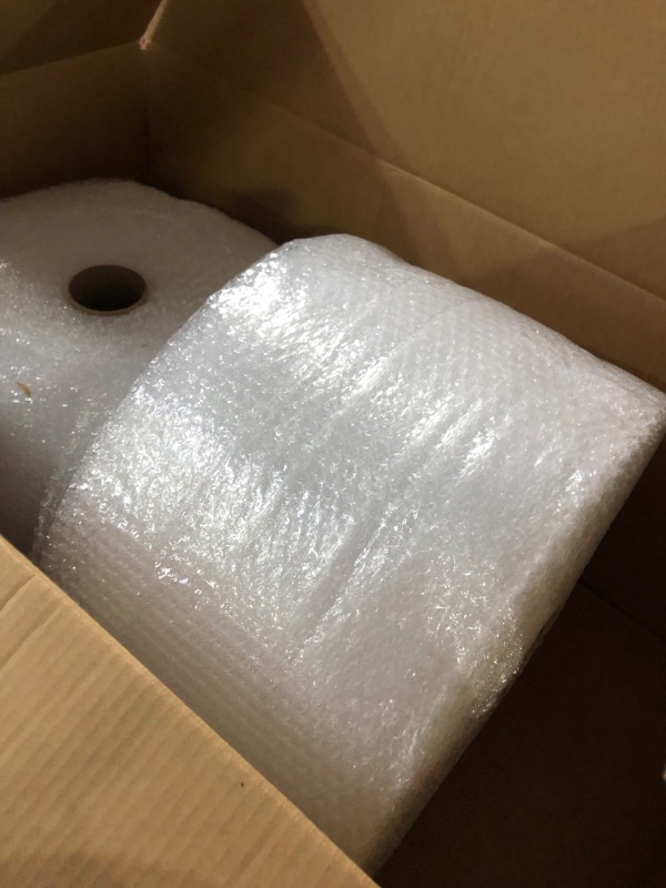 Photo 3 of Amazon Basics Perforated Bubble Cushioning Wrap - Small 3/16", 12-Inch x 175-Foot Long Roll & Amazon Basics Moving Boxes - Large, 20"x20"x15"/12 pack