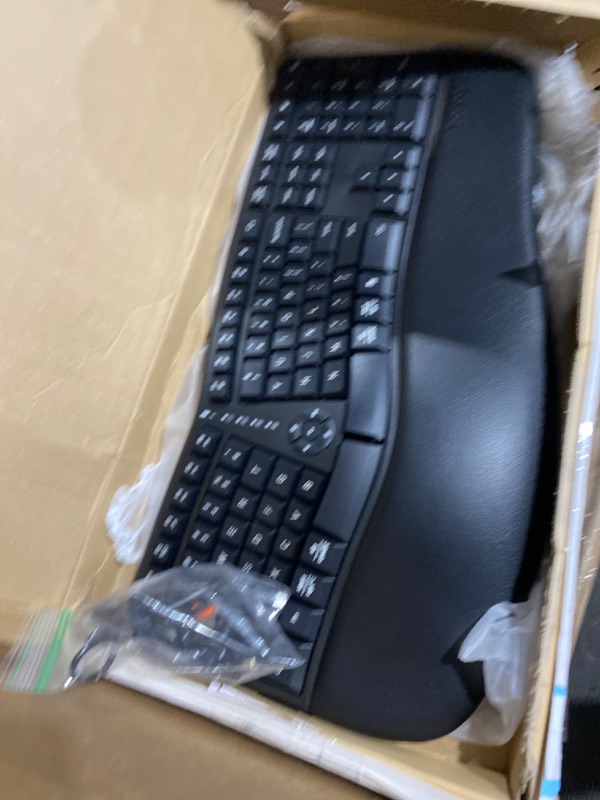 Photo 3 of MEETION Ergonomic Keyboard, Split Wireless Keyboard 