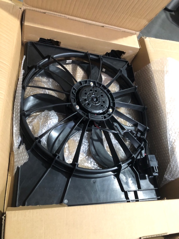 Photo 2 of ***USED - LIKELY MISSING PARTS - UNABLE TO VERIFY FUNCTIONALITY***
12V AC Condenser Cooling Radiator Fan Assembly Compatible with 2010-2017 Dodge Charger 2009-2018 Dodge Challenger 2.7L 3.5L 6.1L 6.4L 68050129AA 621-526