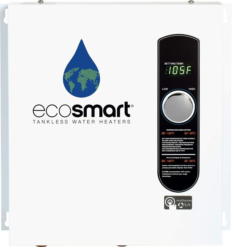 Photo 1 of (READ FULL POST) EcoSmart ECO 27 Tankless Water Heater, Electric, 27-kW - Quantity 1, 17 x 17 x 3.5
