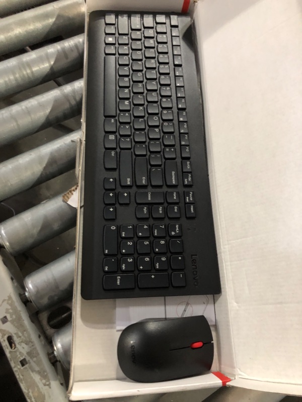 Photo 2 of Lenovo 510 Wireless Keyboard & Mouse Combo, 2.4 GHz Nano USB Receiver, Full Size, Island Key Design, Left or Right Hand, 1200 DPI Optical Mouse, GX30N81775, Black