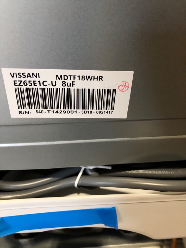 Photo 6 of 18 cu. ft. Top Freezer Refrigerator DOE in White
Item came Factory sealed.
Opened for photos and inspection only