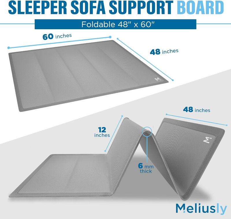 Photo 3 of  Meliusly® Sleeper Sofa Support Board (48x60 Queen Size) - Sleeper Sofa Support 