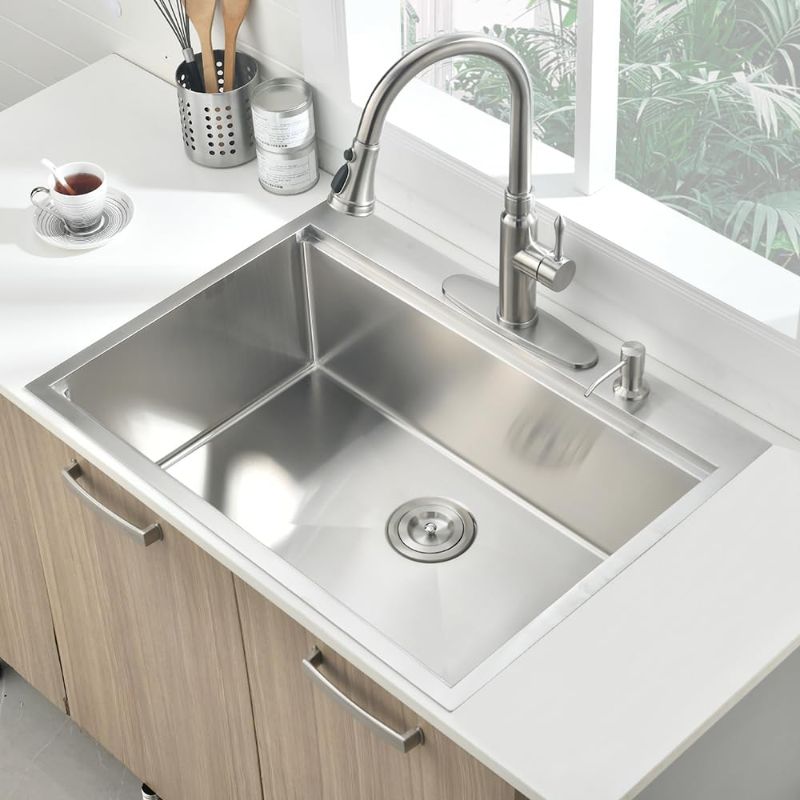 Photo 1 of (please see all images) glacier bay kitchen sink 33'' x 23''