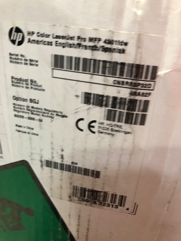 Photo 3 of HP Color LaserJet Pro MFP 4301fdw Wireless Printer, Print, scan, copy, fax, Fast speeds, Easy setup, Mobile printing, Advanced security, Best-for-small teams, white, 16.6 x 17.1 x 15.1 in New version