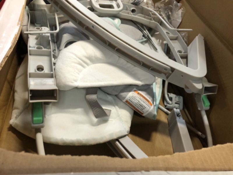 Photo 2 of ***USED - LIKELY MISSING PARTS - UNABLE TO VERIFY FUNCTIONALITY***
Ingenuity InLighten Soothing Swing & Rocker - Vibrating Swivel Infant Seat, Soothing Sounds, Lights - Nate