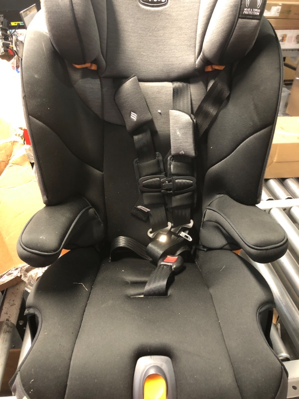 Photo 2 of Chicco MyFit ClearTex Harness + Booster Car Seat - Shadow | Black Shadow MyFit with ClearTex No Chemicals Harness&Booster Car Seat