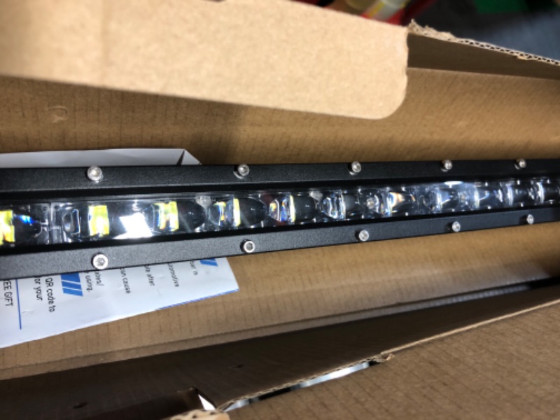 Photo 2 of COLIGHT 43 inch Led Light bar - Single Row Led Light Bar Driving Light 30000 LM 6D Lamp Cup Off Road led Light Bars for Trucks Boat SUV Bumper ATV Trucks Roof Cabin 9610A-43inch