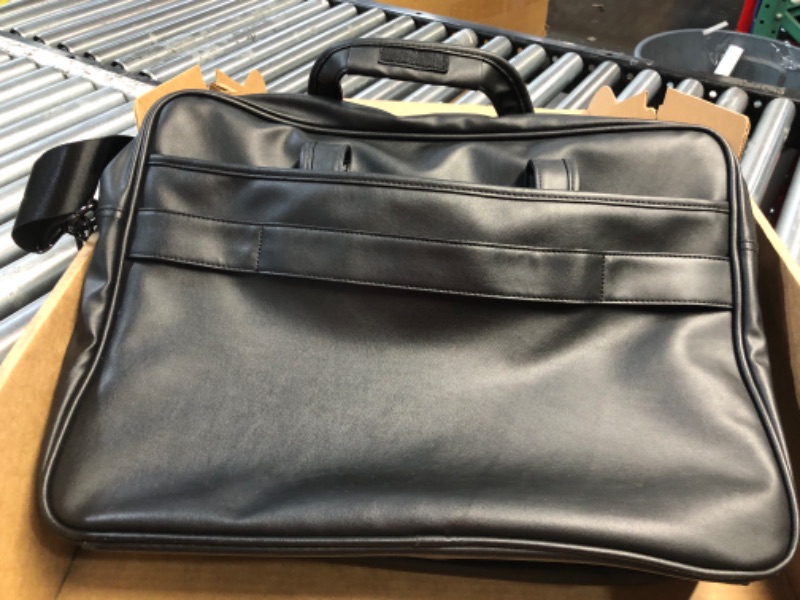 Photo 2 of ***USED - LIKELY MISSING PARTS - UNABLE TO VERIFY FUNCTIONALITY***
seyfocnia Leather Laptop Bag, Men's 15.6 Inche 17.3 Inche Messenger Briefcase Business Satchel Computer Handbag Shoulder Bag 17.3 inch [G]black