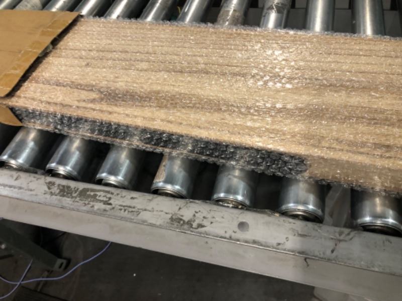 Photo 1 of ROGMARS 48 Inches Long Floating Shelf, 8 Inch Deep Rustic Solid Wood Farmhouse Wall Shelves Wall Decor with Invisible Brackets for Living Room, Kitchen,Bathroom, Bedroom 48 inch natural wood color floating shelf