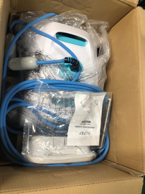 Photo 1 of AIPER Automatic Pool Cleaner, Second Generation Robotic Pool Vacuum with Dynamic Dual-Drive Motors, Bottom Brush, 33ft Swivel Floating Cable, Ideal for Above/In Ground Pool Floor Cleaning Orca 800