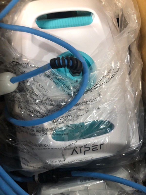 Photo 1 of AIPER Automatic Pool Cleaner, Second Generation Robotic Pool Vacuum with Dynamic Dual-Drive Motors, Bottom Brush, 33ft Swivel Floating Cable, Ideal for Above/In Ground Pool Floor Cleaning Orca 800