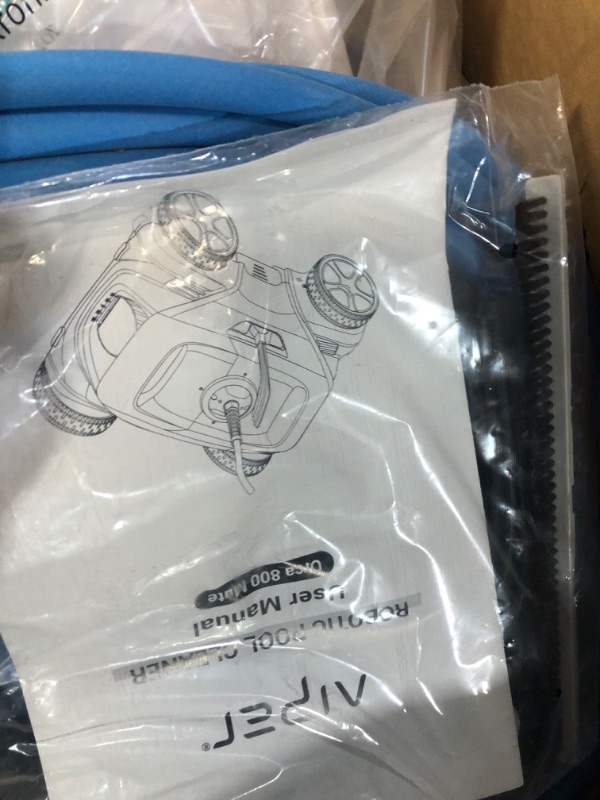 Photo 1 of AIPER Automatic Pool Cleaner, Second Generation Robotic Pool Vacuum with Dynamic Dual-Drive Motors, Bottom Brush, 33ft Swivel Floating Cable, Ideal for Above/In Ground Pool Floor Cleaning Orca 800