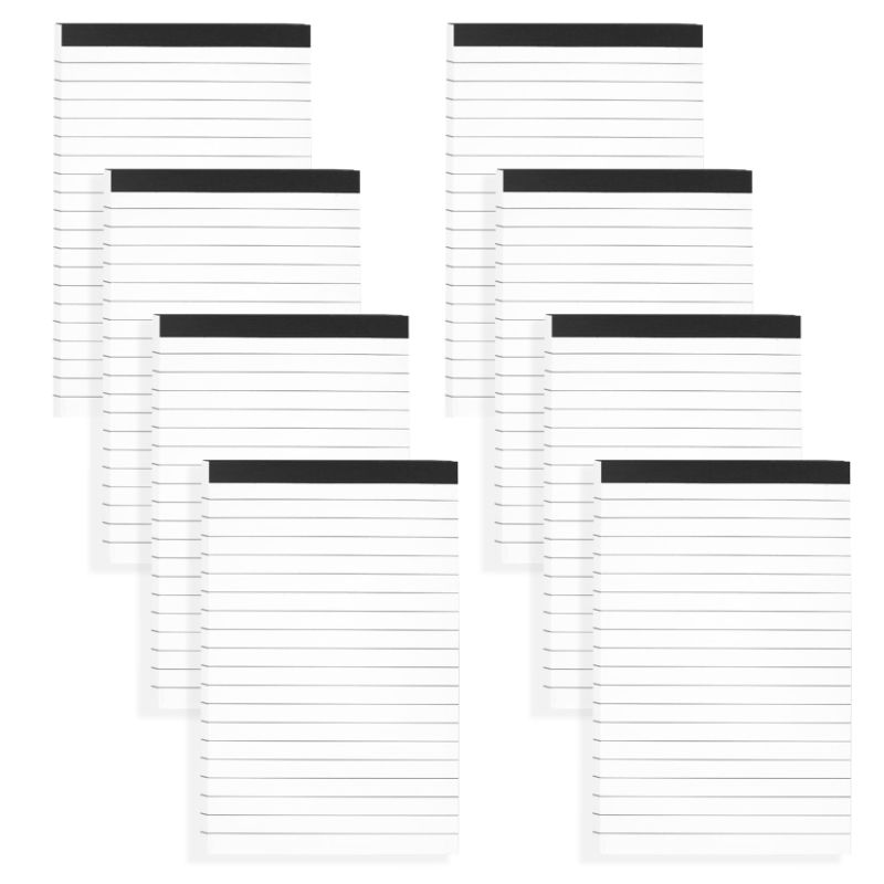 Photo 1 of *PACK OF 2** Notepads 4x6, 8 Packs Note Pads, Writing Notepads, Lined Writing Paper Memo Pads, Small Scratch Pads Server Writing Pads Refills 4 x 6 Inch for Daily Planning Office, 30 Sheets Each (16 Pads Total)