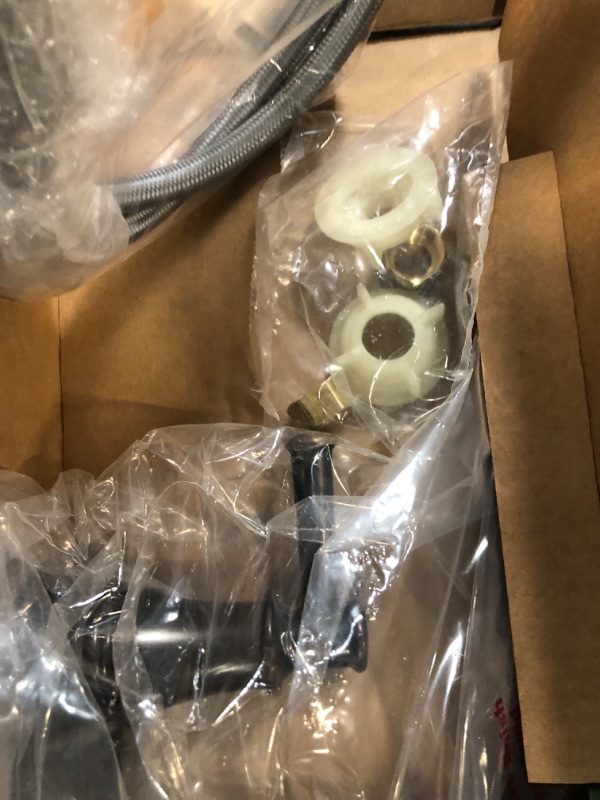 Photo 1 of Moen 7255ORB Belfield Traditional Two Handle High Arc Kitchen Faucet with Side Spray, Oil Rubbed Bronze