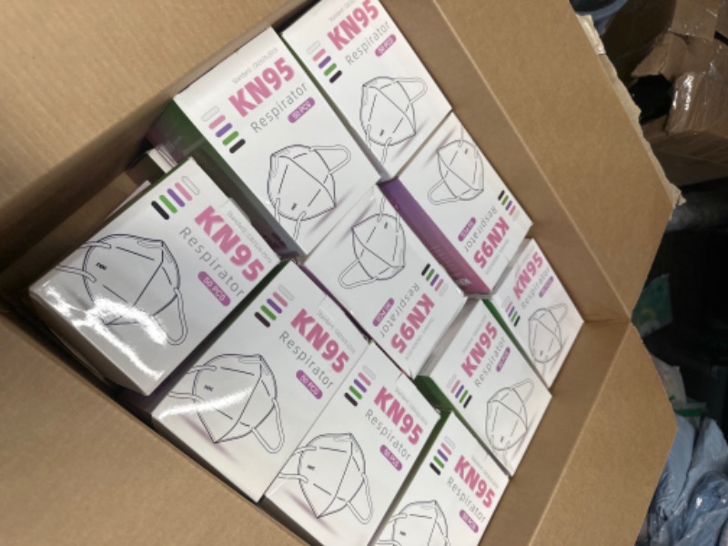 Photo 1 of **SEE NOTES**NON REFUNDABLE BUNDLE-20 PACK YIDERBO KN95 Face Masks 50PCS EA. 5-Ply Breathable Disposable Face Mask Filter Efficiency?95%, Multicolor
