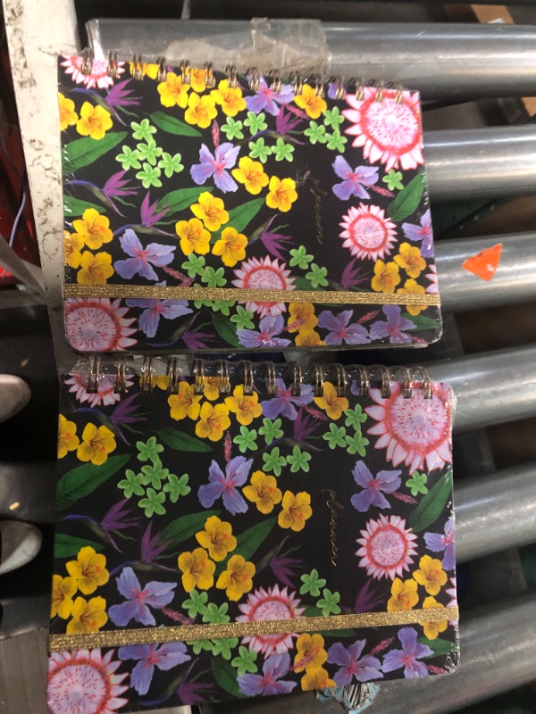 Photo 1 of Golden 4Rabbits Tropical Floral Undated Planner Notebook - Hardcover Productivity Planner with To Do List  *2pack*