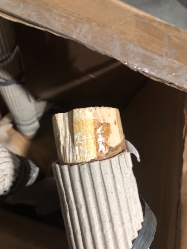 Photo 1 of ***NONREFUNDABLE - NOT FUNCTIONAL - FOR PARTS ONLY - SEE COMMENTS***
Baxton Studio Terah Teak Wood Footstool, One Size, Natural