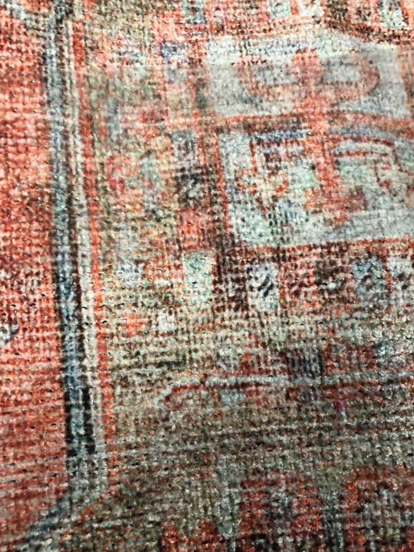 Photo 3 of ***USED - DIRTY - NO PACKAGING - SEE PICTURES***
Adiva Rugs Machine Washable Area Rug with Non Slip Backing for Living Room, Bedroom, Bathroom, Kitchen, Printed Vintage Home Decor, Floor Decoration Carpet Mat (Multi/Pink, 4' x 6') 4' x 6' Multi 58