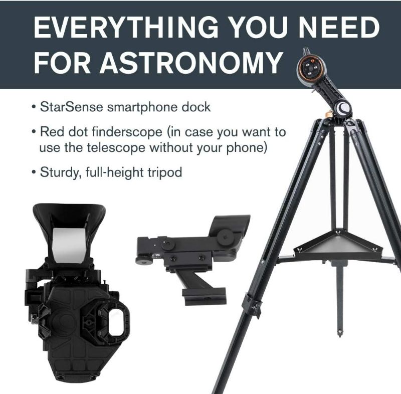 Photo 1 of Celestron – StarSense Explorer DX 130AZ Smartphone App-Enabled Telescope – Works with StarSense App to Help You Find Stars, Planets & More – 130mm Newtonian Reflector – iPhone/Android Compatible