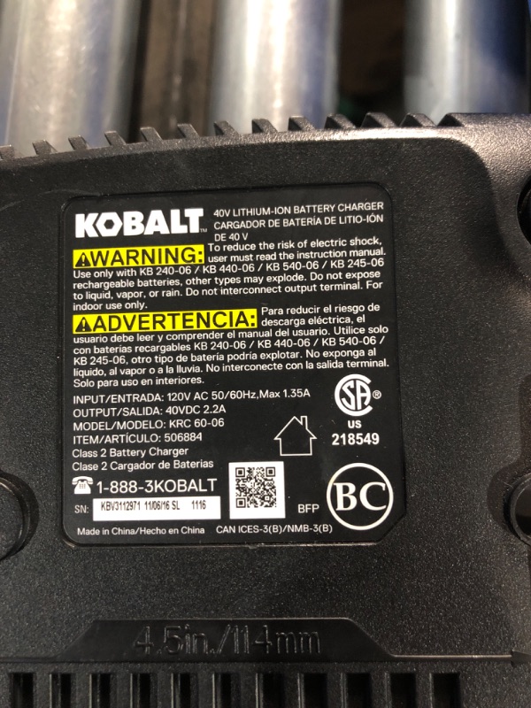 Photo 5 of **excludes trimmer
Kobalt Gen4 40-volt Cordless Battery String Trimmer and Leaf Blower Combo Kit (Battery & Charger Included)