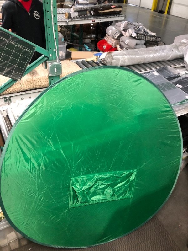 Photo 2 of Julius Studio (New Gen.) 56in / 142cm Chromakey Green Screen Round Chair Backdrop Patented, True Chroma Key Color