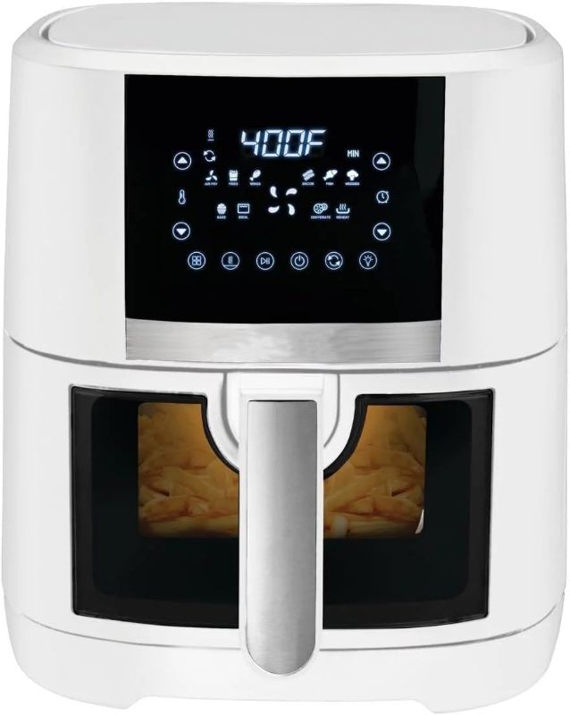 Photo 1 of 5-quart air fryer with ceramic coating and window, new, 13.5-in.
