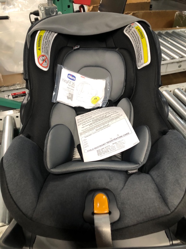 Photo 3 of Chicco KeyFit 35 ClearTex Infant Car Seat - Shadow | Black With ClearTex® No Chemicals Shadow/Black