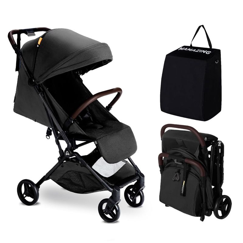 Photo 1 of **PREV USED**
Lightweight Baby Stroller, Ultra Compact & Airplane-Friendly Travel Stroller, One-Handed Folding Stroller for Toddler, Only 11.5 lbs, Black