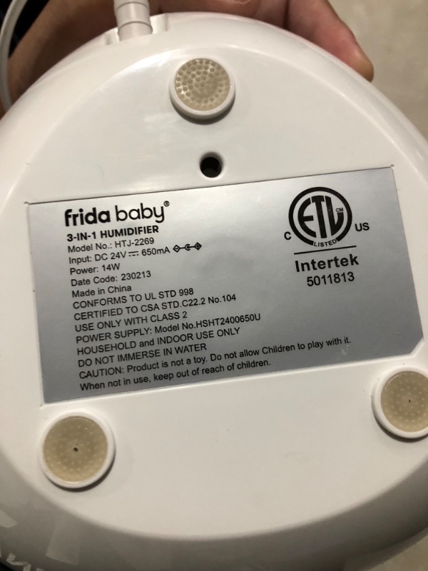 Photo 5 of *SEE NOTES* Frida Baby Fridababy 3-in-1 Humidifier with Diffuser and Nightlight, White