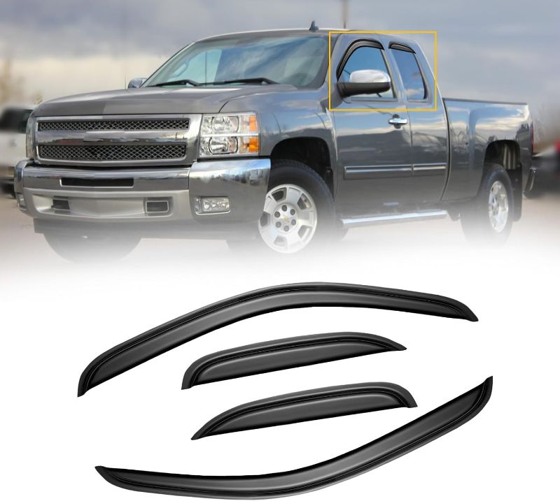 Photo 1 of CMVT Auto Window Visors for 2007-2013 Chevy Silverado & GMC Sierra 1500