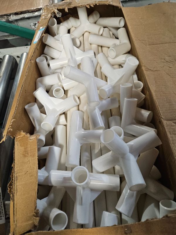 Photo 3 of (READ FULL POST) 102 Pieces Garden Greenhouse Frame Kits Included 60 PVC Pipe and 42 Elbow Fittings 
