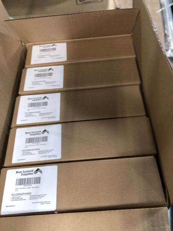 Photo 1 of 100 9 X 12 Self Seal Golden Brown Kraft Catalog Envelopes 500 Envelopes