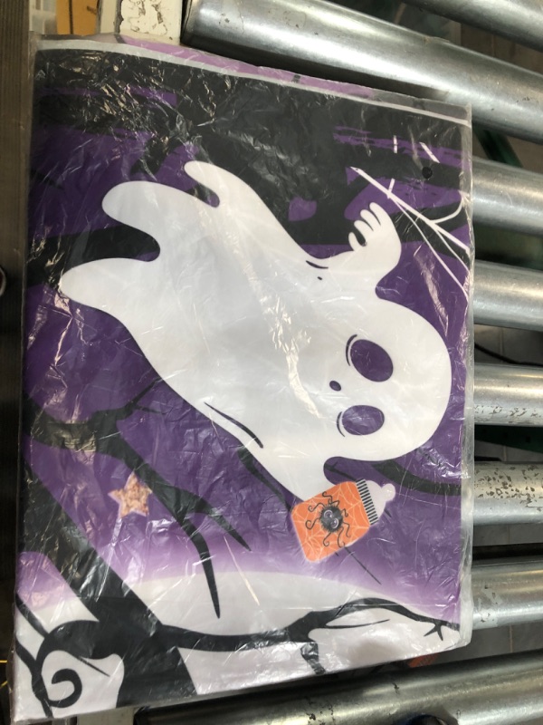 Photo 1 of MEHOFOND 7x5ft Halloween a Baby is Brewing Baby Shower Backdrop Purple Witch Magic Full Moon Photography Background Pumpkin Castle Bat Ghost Baby Shower Banners Decorations Photo Studio Supplies